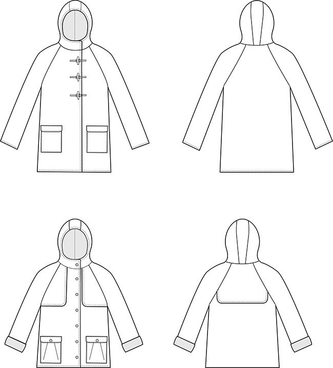 Eden raincoat sewing pattern - Tilly and the Buttons