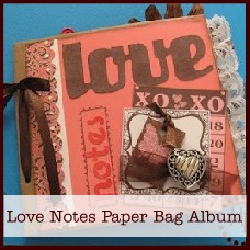 love notes paper bag mini album