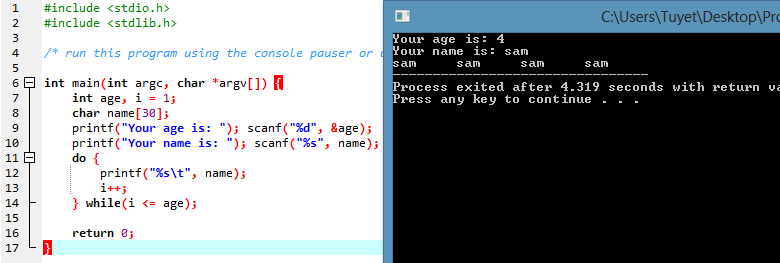 Manh Doraemon: Day 4 - 3: Using do..while loop do some exercise