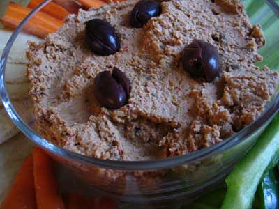 Black Olive & Sun-Dried Tomato Hummus