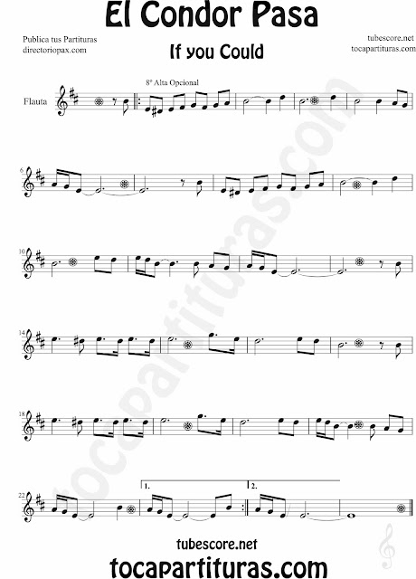 Partitura de para Flauta Travesera, flauta dulce y flauta de pico by Sheet Music for Flute and Recorder Music Scores