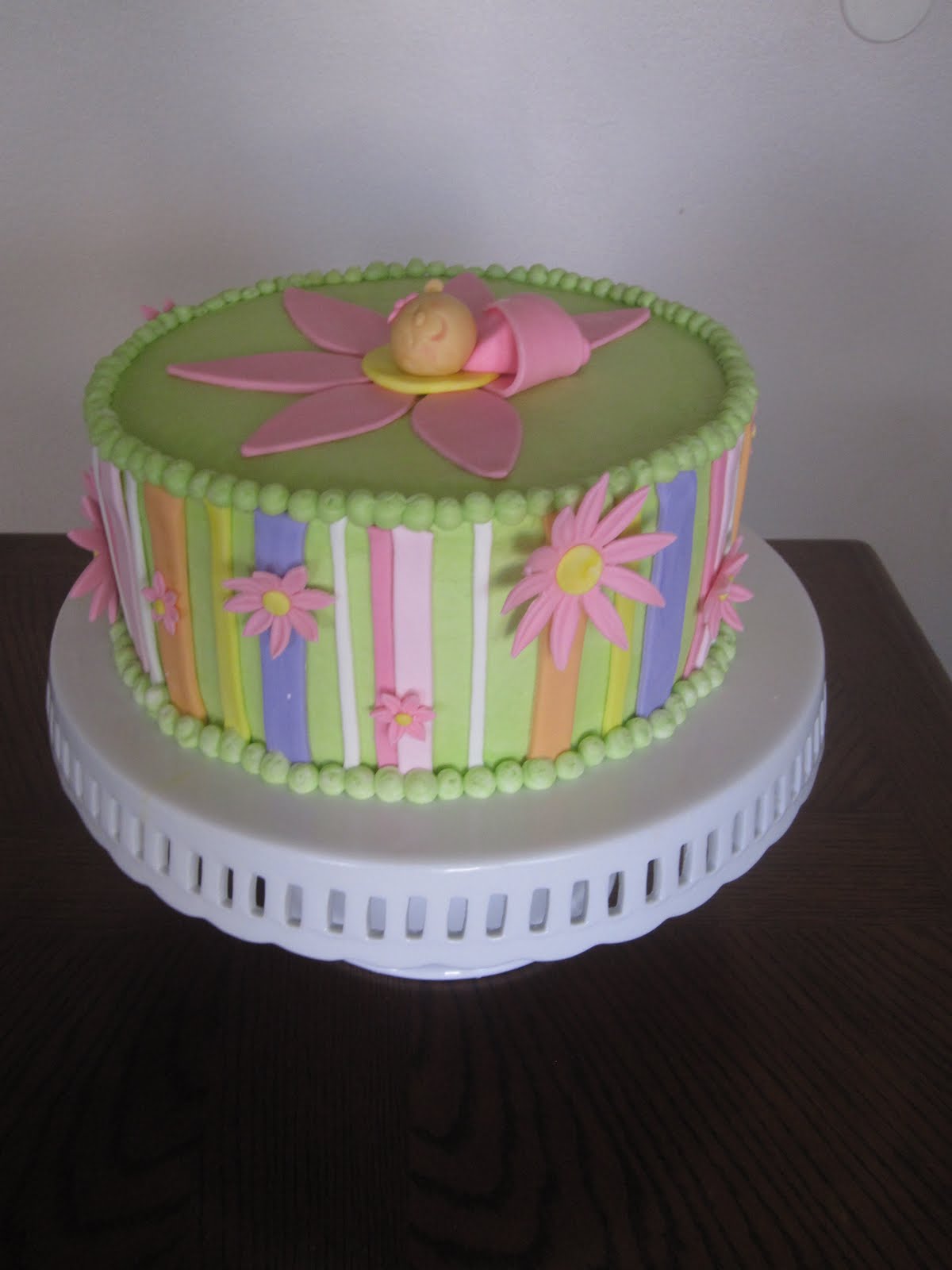 Ms. Cakes Flower Baby Shower Cake