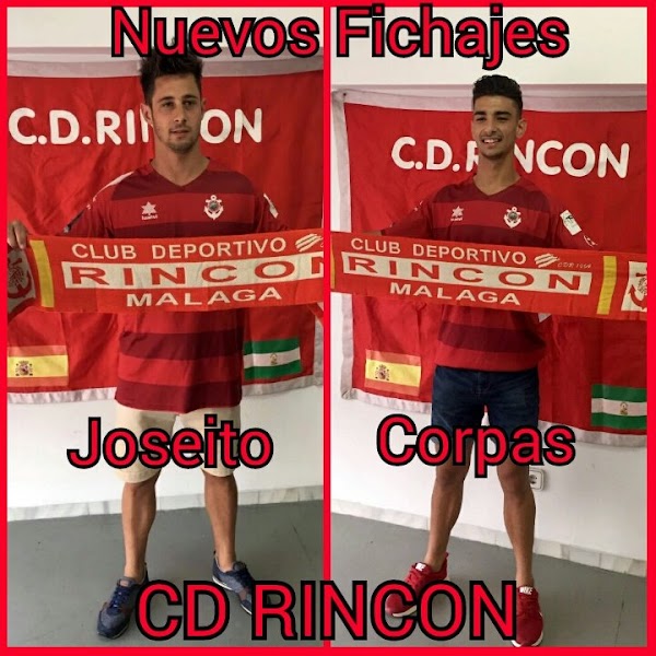 Oficial: El CD Rincón ficha a Joseito y Jorge Corpas