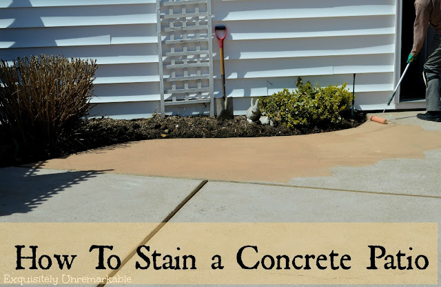 How To Stain Concrete