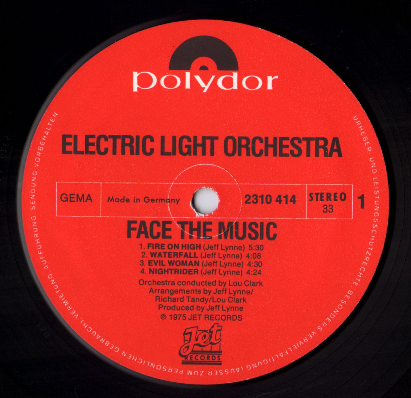 Electric Light Orchestra 1975 Face The Music (GEMA)