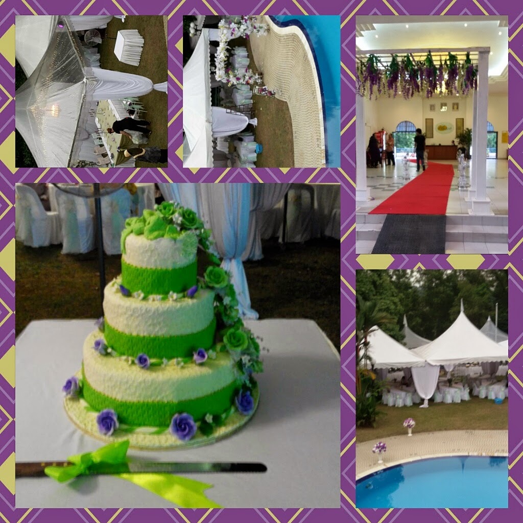 wedding cake..green..