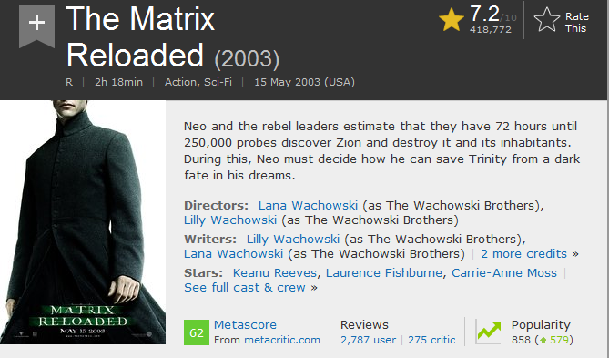 matrix reloaded 1080p