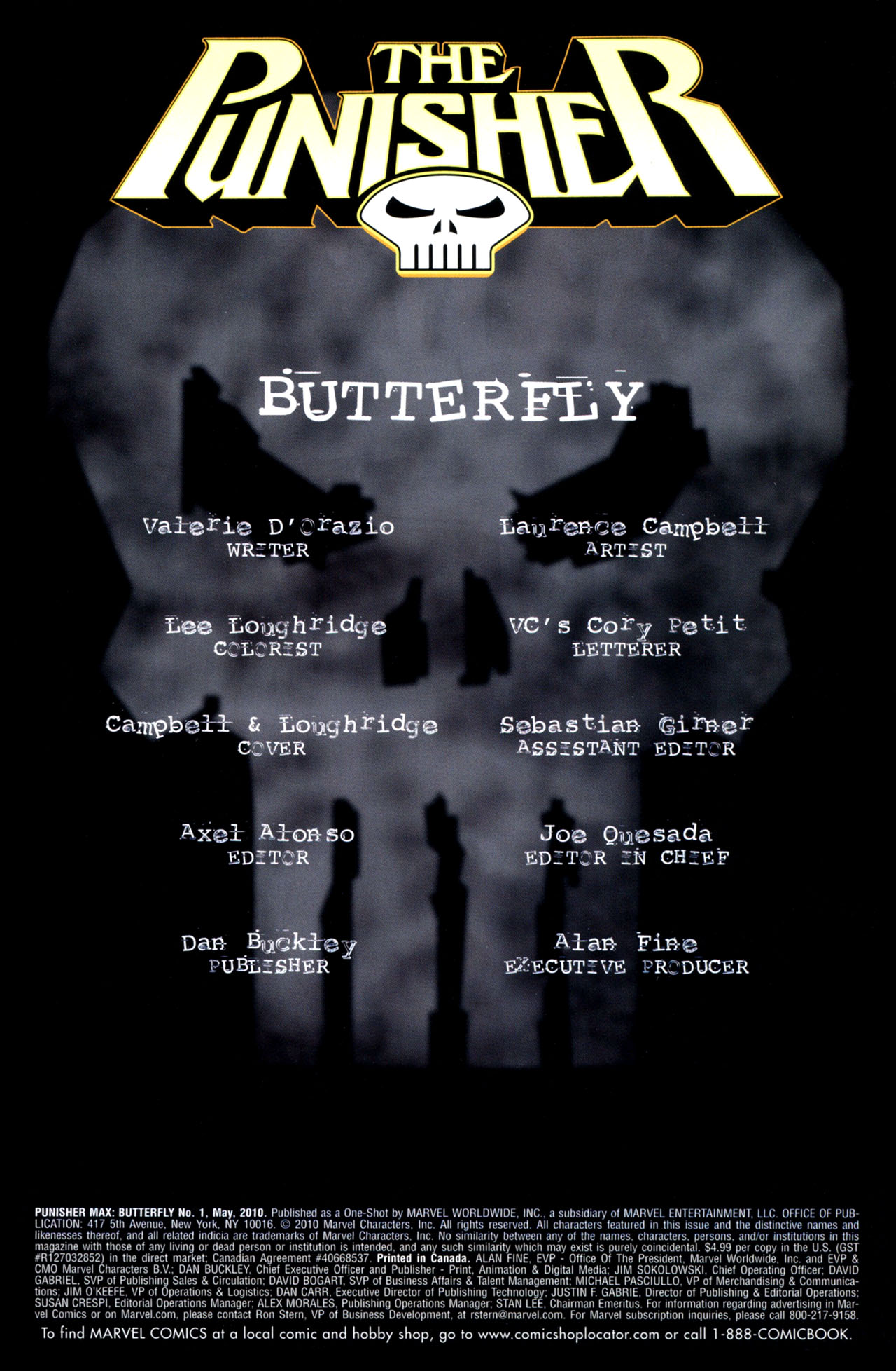Read online Punisher MAX: Butterfly comic -  Issue # Full - 2