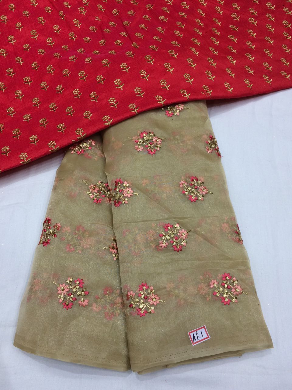 Designer Organza sarees with designer blouse
