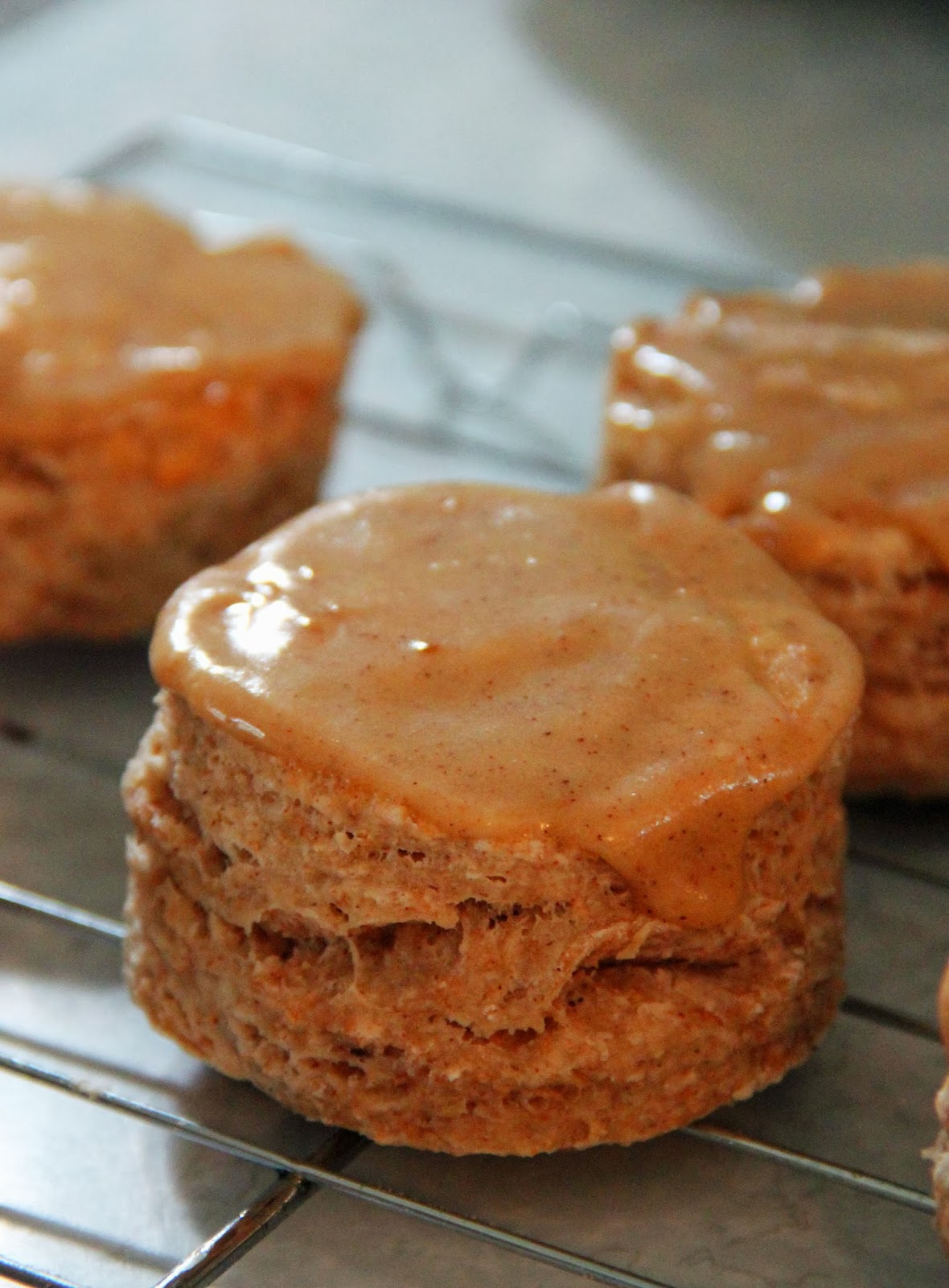 Jo and Sue Banana Scones with Brown Sugar Glaze
