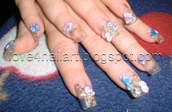 clear nails flowers 3d catching definitely eye were