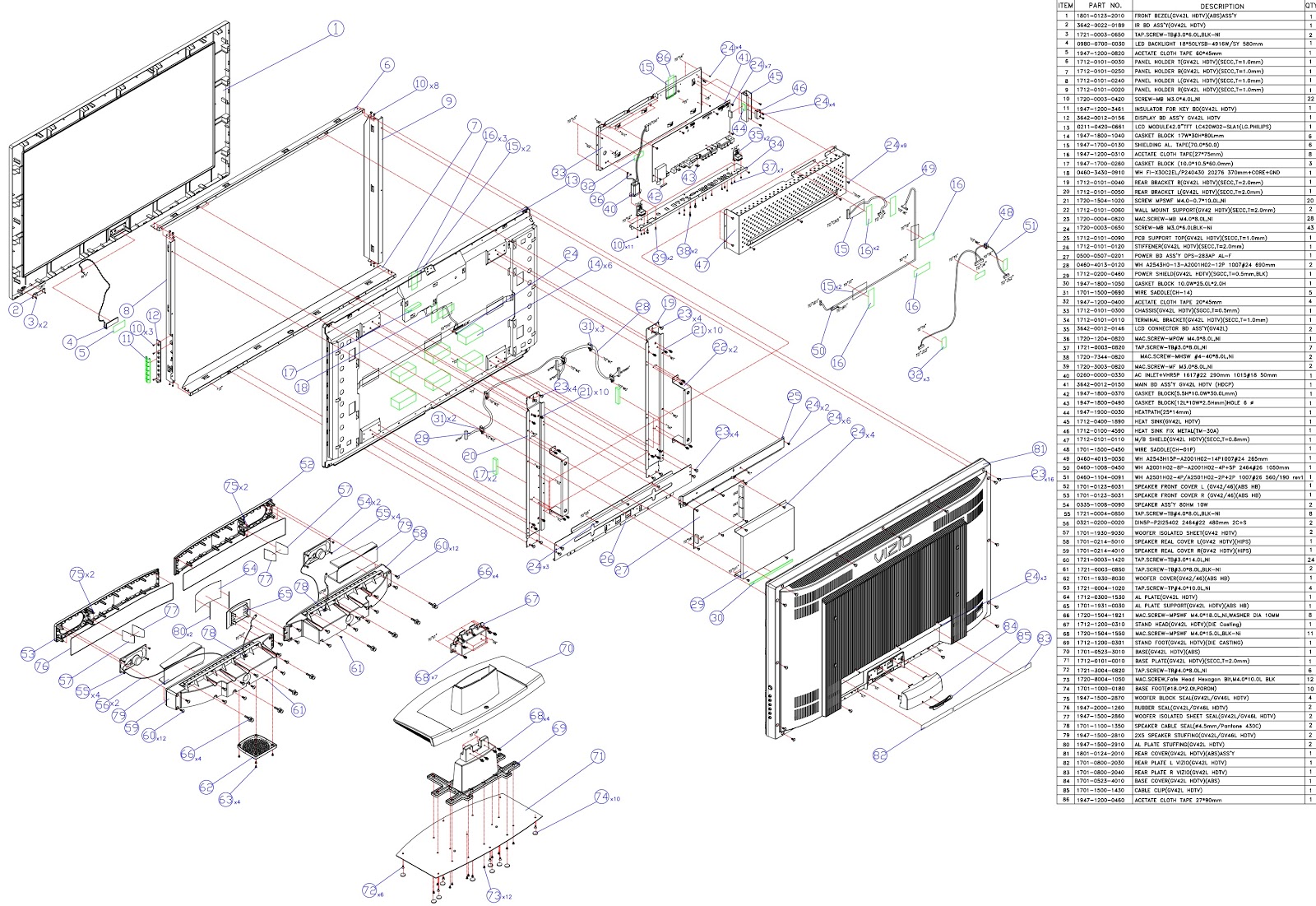 Vizio Wiring Diagrams