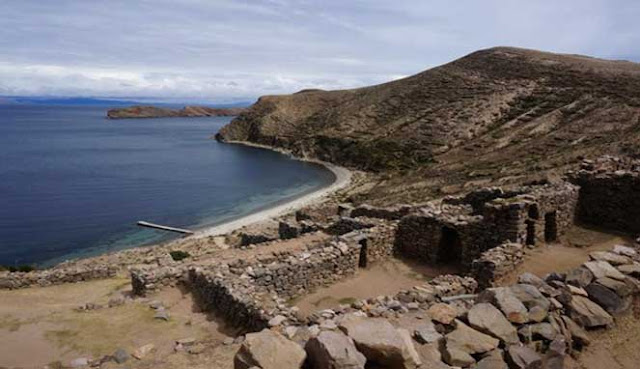 Pre-Incan Ruins in Lake Titicaca