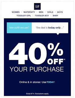 gap outlet coupon