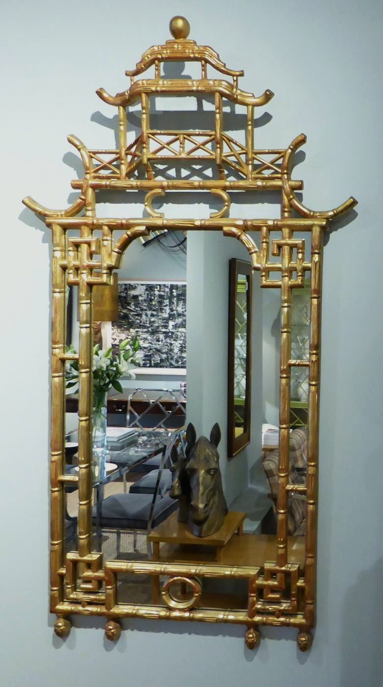 Michael Thomas Turner Chinese Chippendale Style Mirror