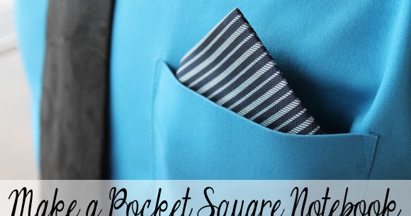{Father's Day Gift Idea} Pocket Square Notebook - Creative Green Living