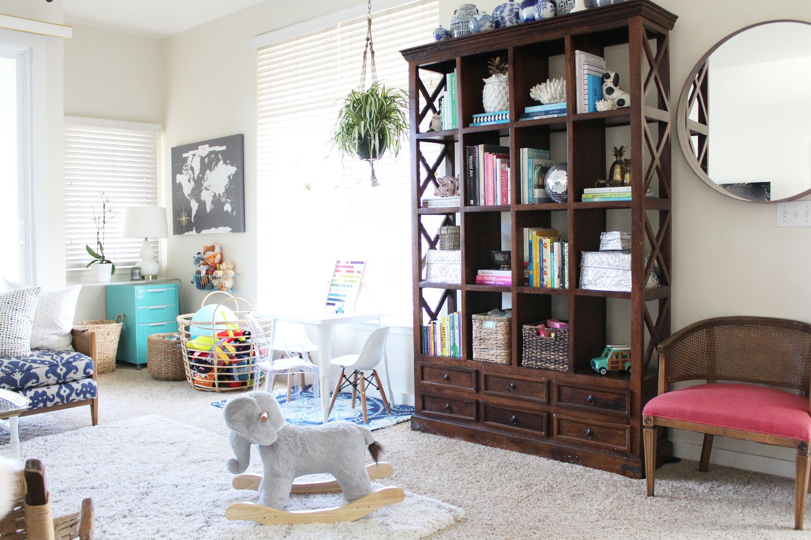 Stylish Living Room/Playroom Combo