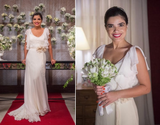 Casamento: Tóia e Romero, vestido de noiva