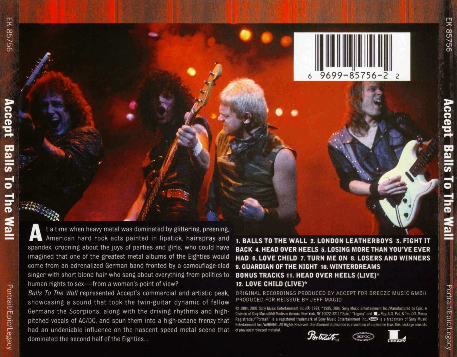 WHERE METAL RULES ACCEPT BALLS TO THE WALL (1983)