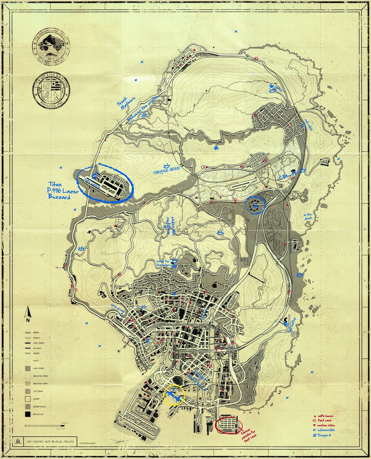 Mapa Enigmático de Gta V  Alpha Planet Games