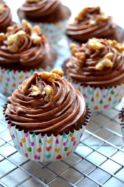 Maple Spice Brownie Cupcakes