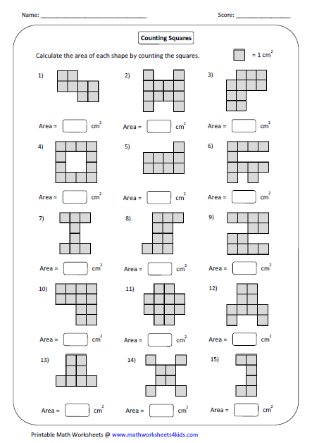 area and perimeter worksheets for grade 2