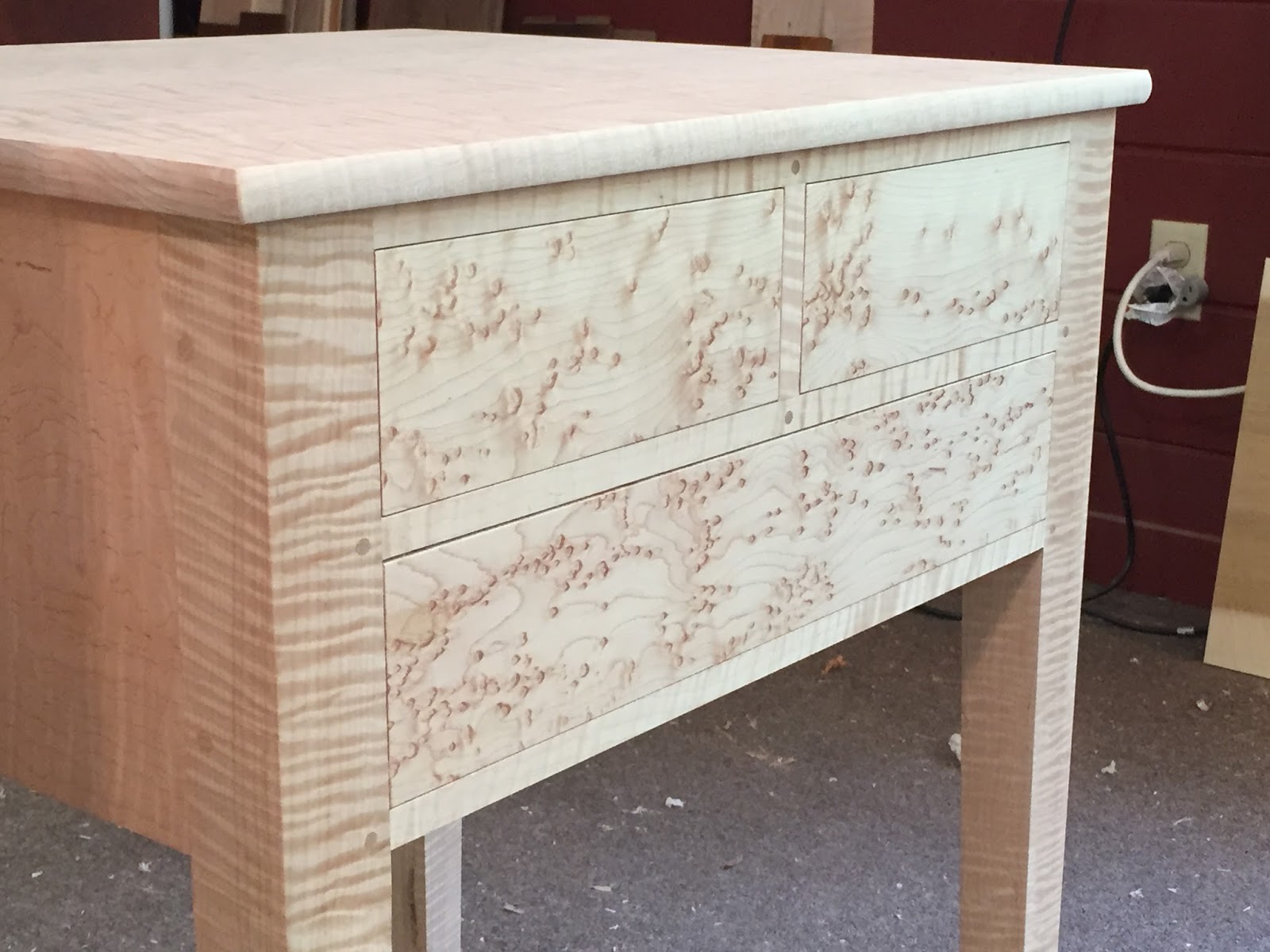 Doucette and Wolfe Fine Furniture Makers Three Drawer Nightstands