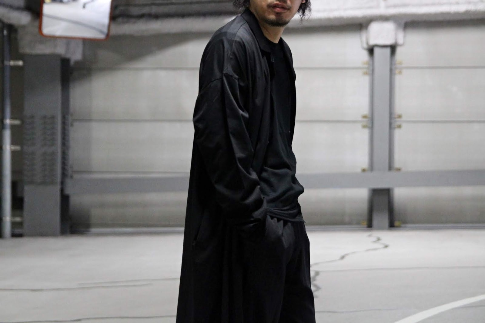 Yohji Yamamoto POUR HOMME 空紡天竺ハリ感 ロングJKT-