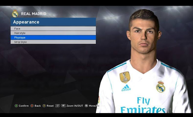 Pro Evolution Soccer Pes 2019 Ronaldo Face