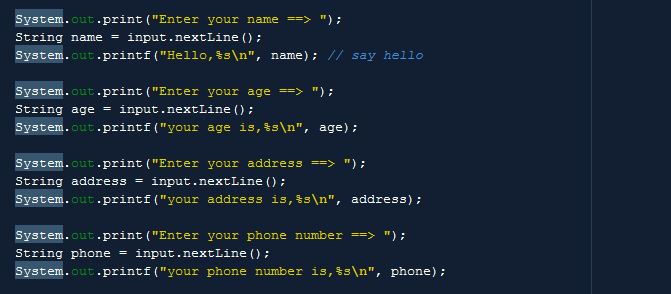 learn java - Scanner class