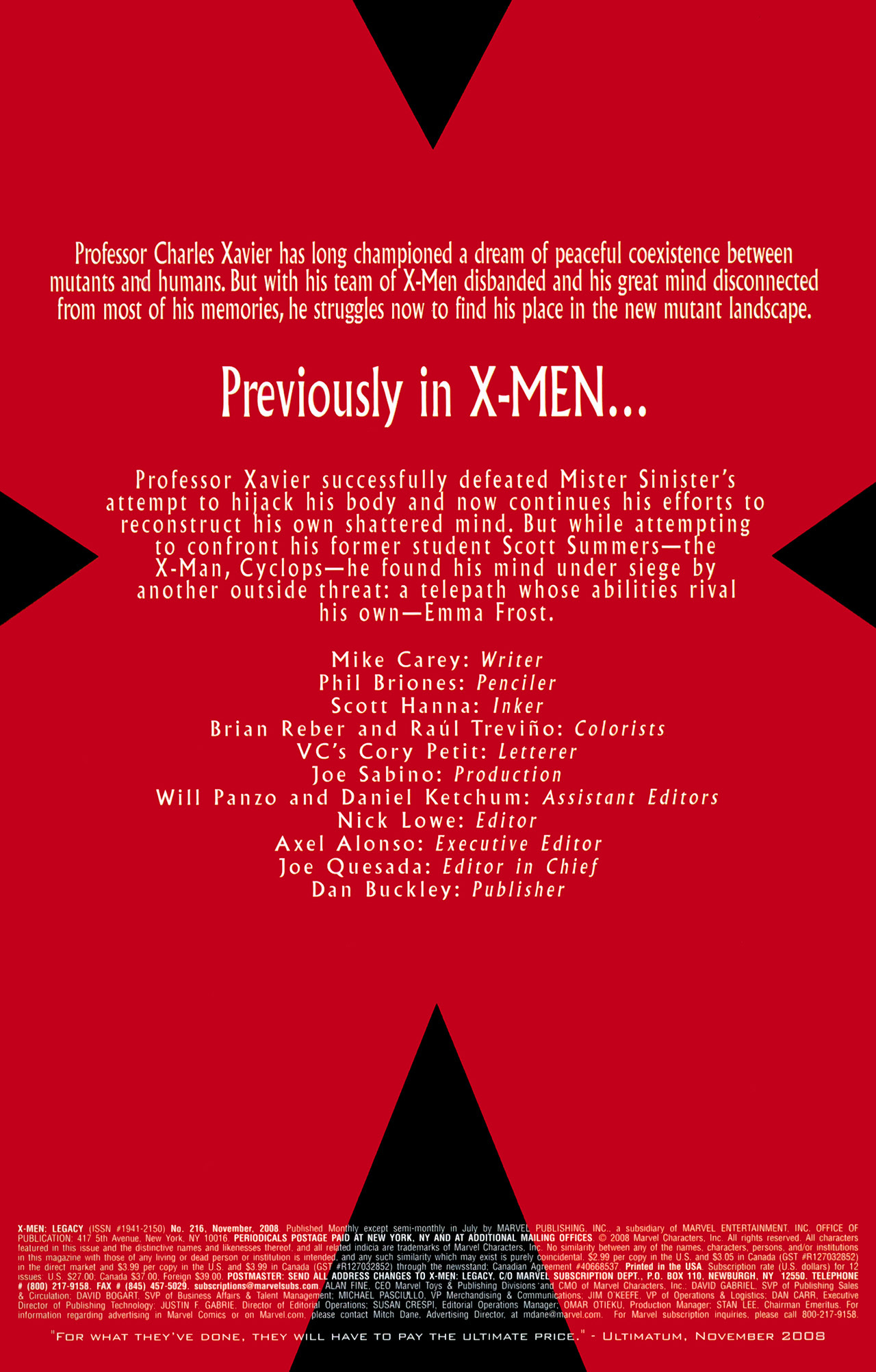 X-Men Legacy (2008) Issue #216 #10 - English 2