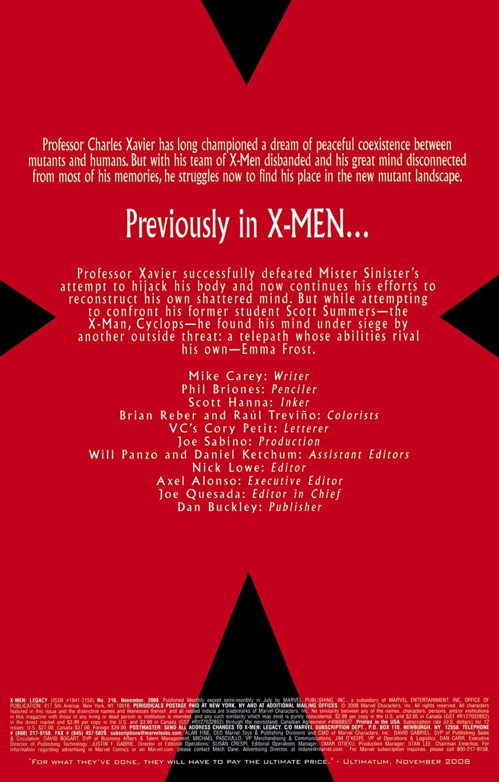 X-Men Legacy (2008) Issue #216 #10 - English 2