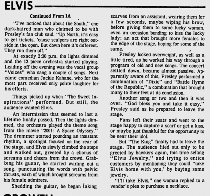 Rock & Roll Newspaper Press History Elvis Presley The Lakeland