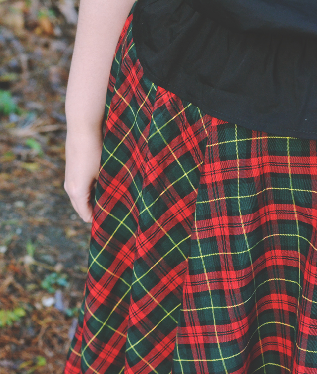 Christmas tartan skirt