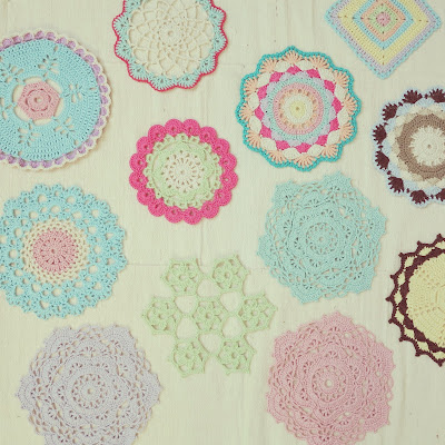 ByHaafner, crochet, doily, pastel, Japanese crochet patterns