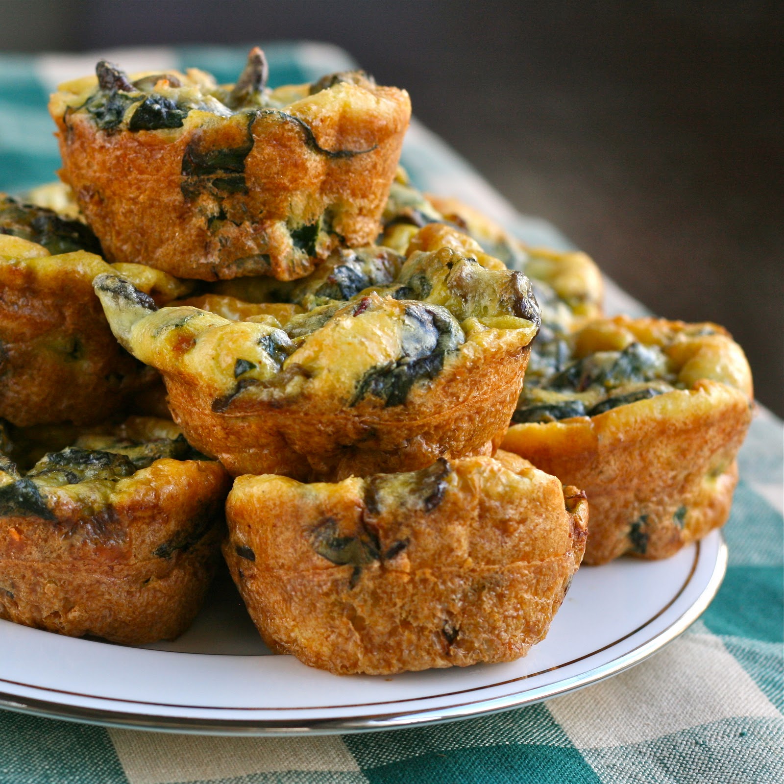 Q is for: Quiches with Chard & Mushrooms