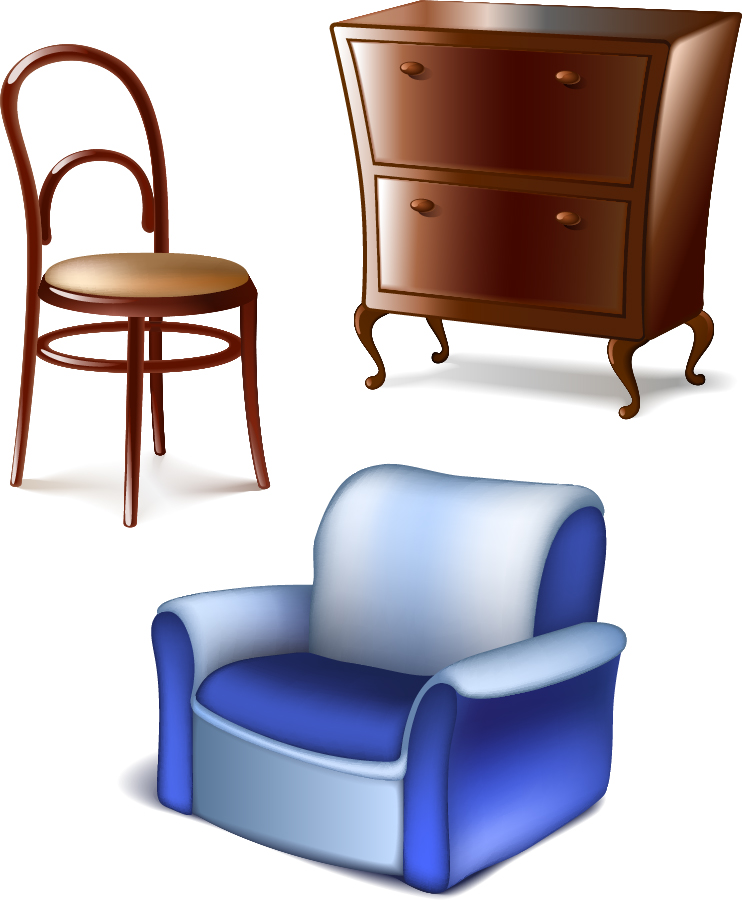 椅子 ソファー キャビネット sofas household items vector イラスト素材 ai eps イラストレーター