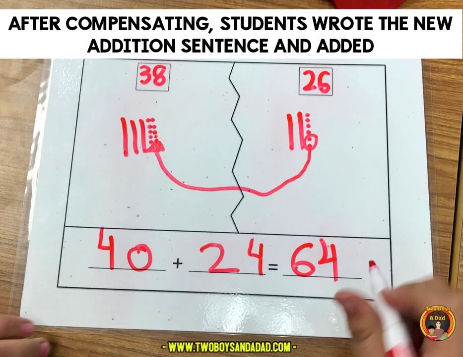 How to Use the Compensation Strategy for Addition - Two Boys and a Dad