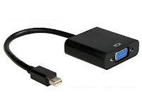 Adapter Displayport Mini(M)->VGA(F) Na Kablu Black Gembird