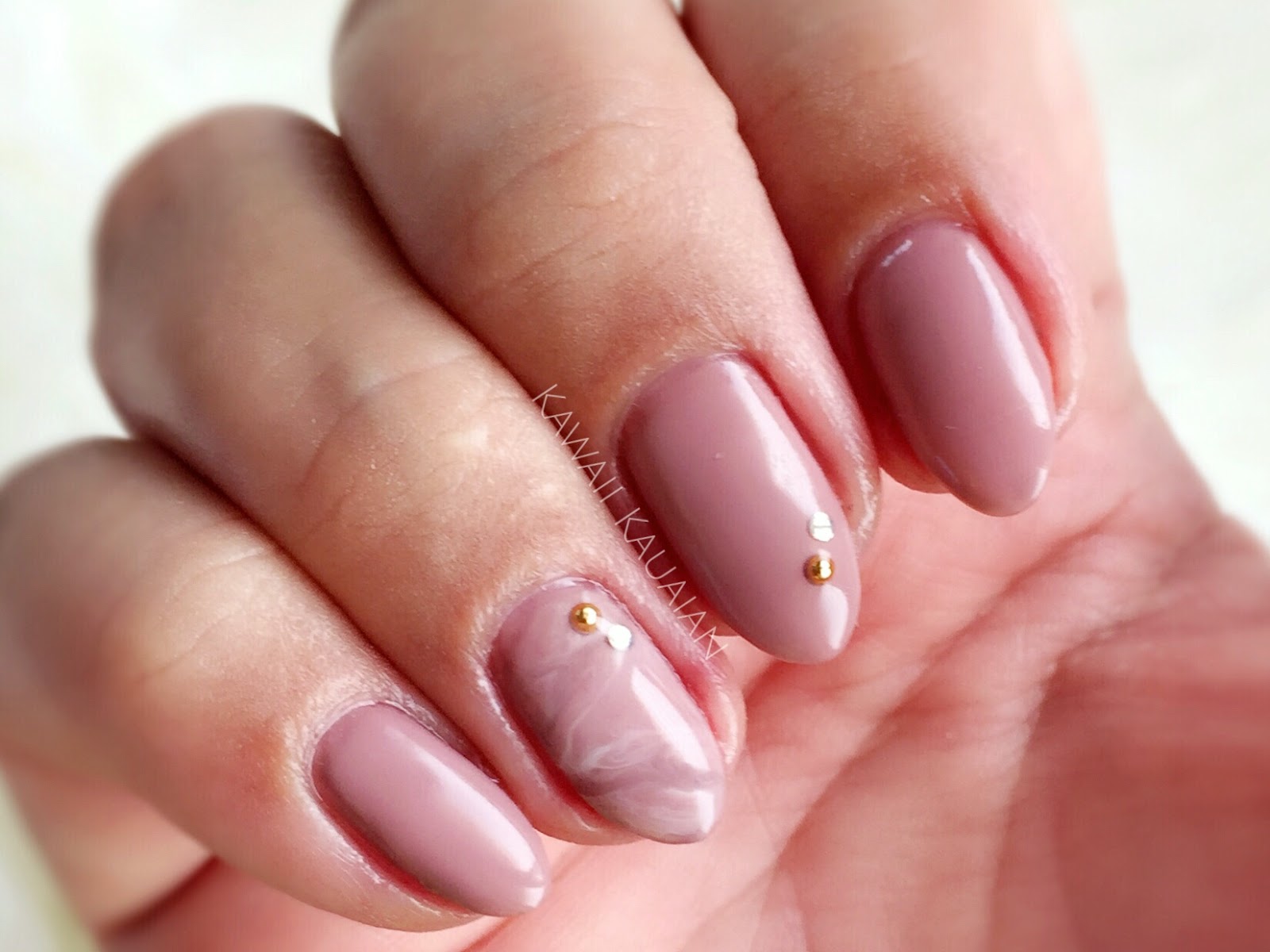 4. Mauve and Pink Marble Nail Design - wide 3