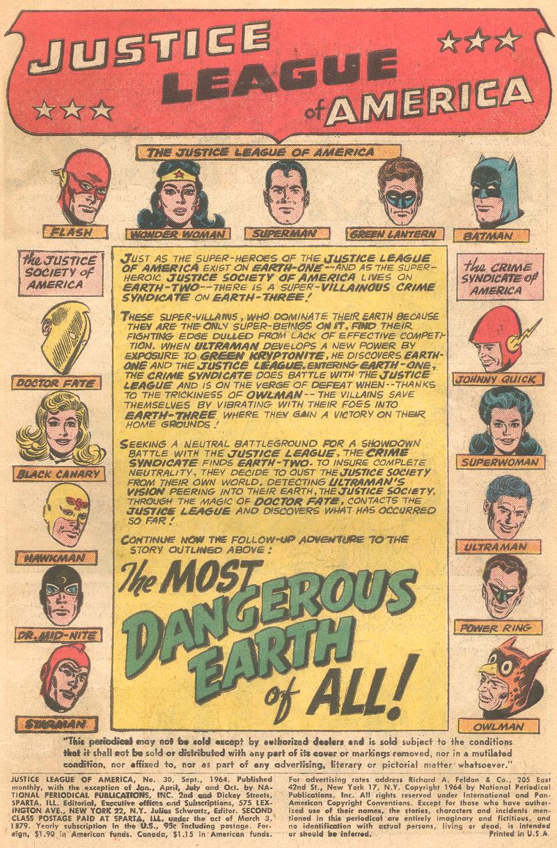 Justice League of America (1960) 30 Page 1