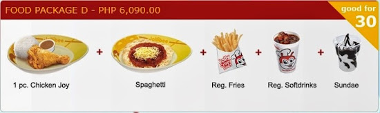 Jollibee Party Food Package D