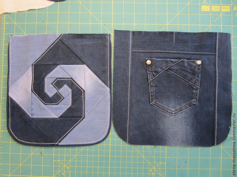 Bag of Old Jeans. Photo Sewing Tutorial.