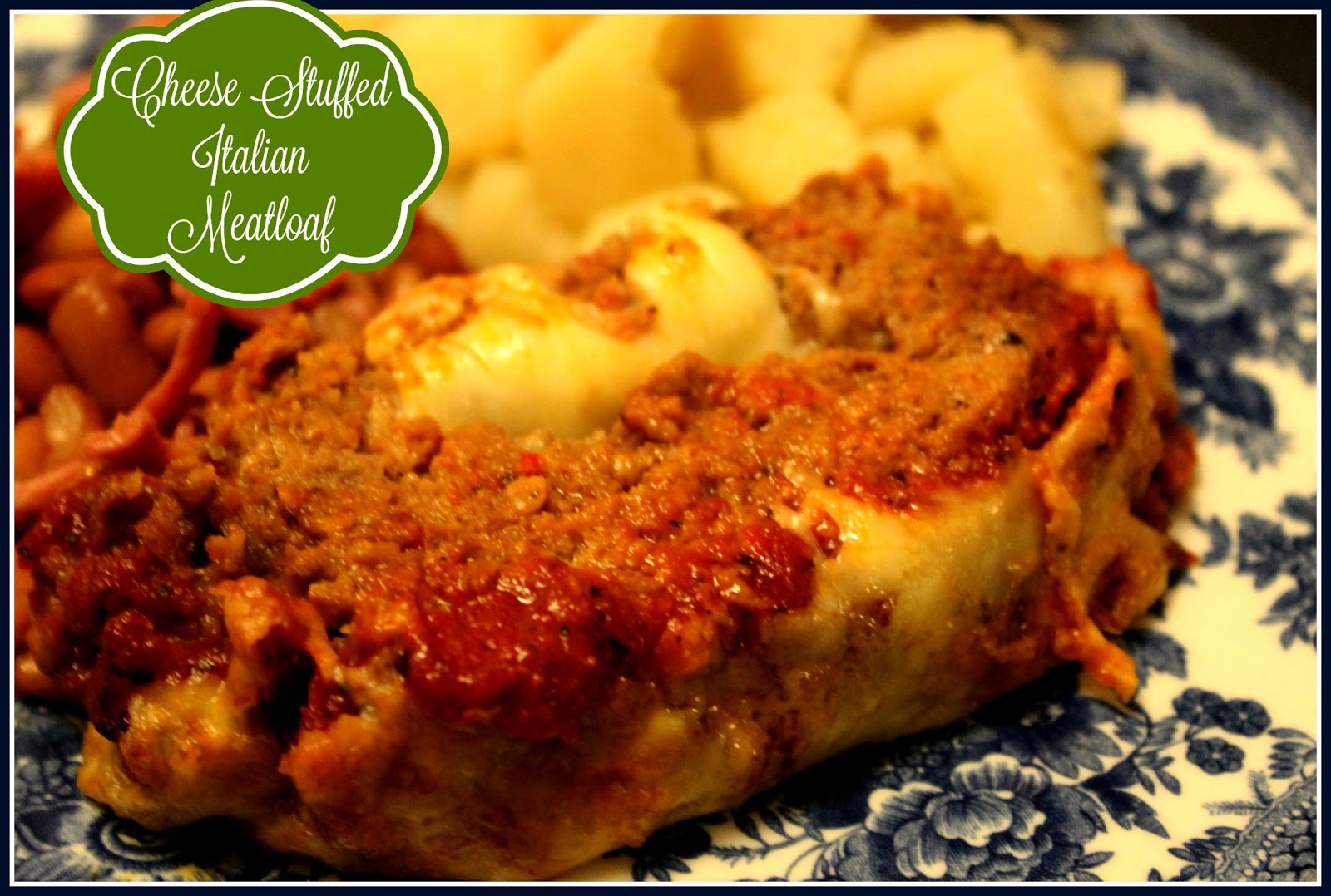 Sweet Tea and Cornbread Cheese Stuffed Italian Meatloaf!