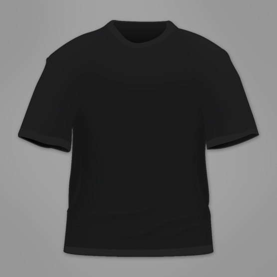 Template kaos hitam photoshop
