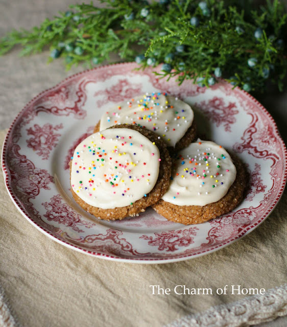 The Charm of Home Sour Cream Gingerbread Cookies
