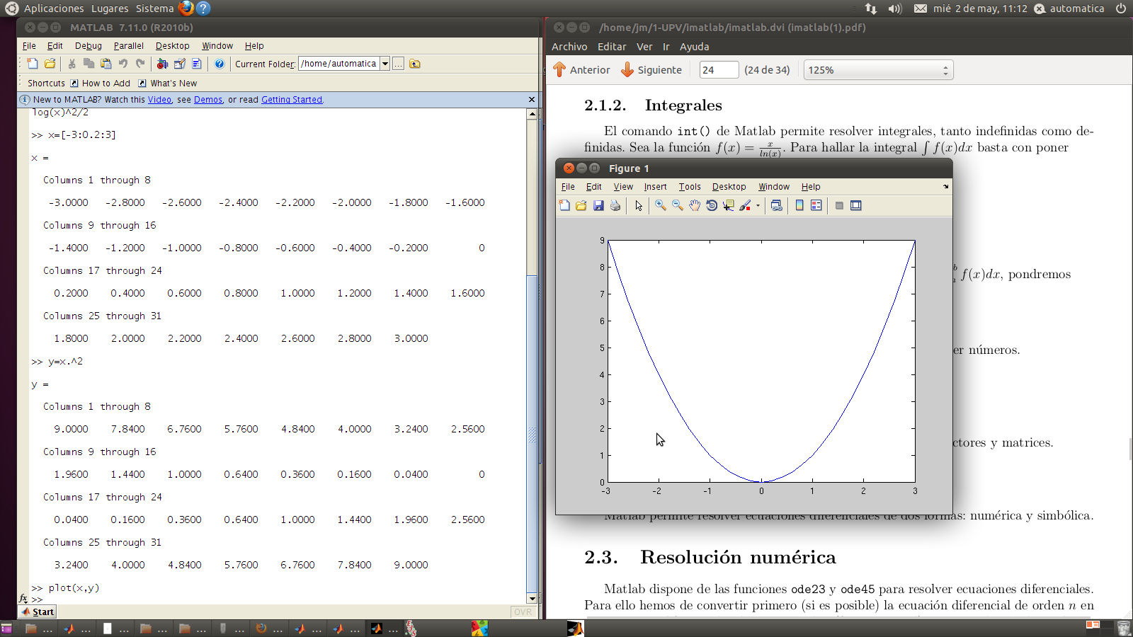 AyC ALEXANDRA: "MATLAB" (2º PRÁCTICA)