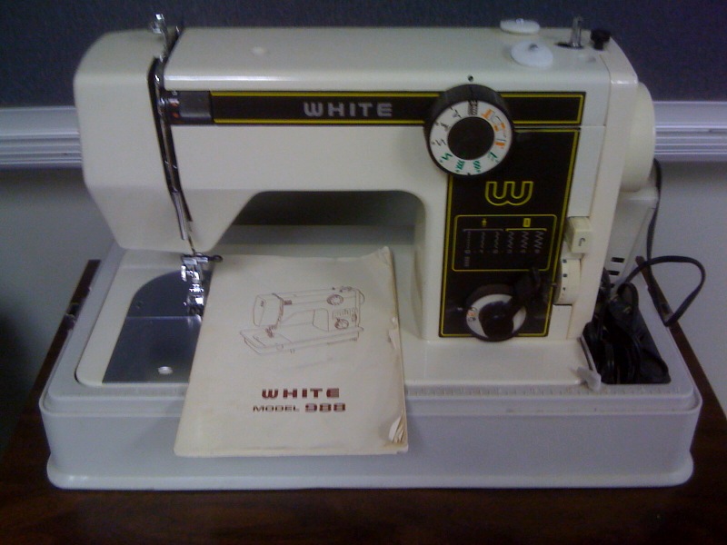 White portable Sewing Machine FiftyForward Knowles Threadfest