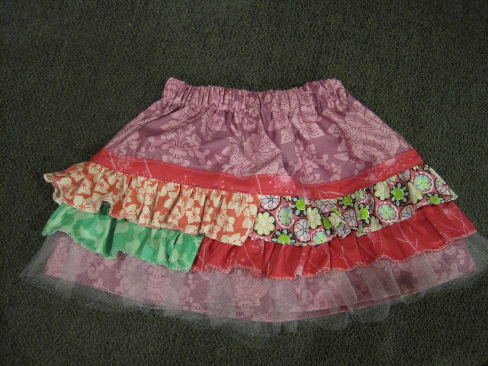 sweet cheeks designs: Ruffle Joy Skirt