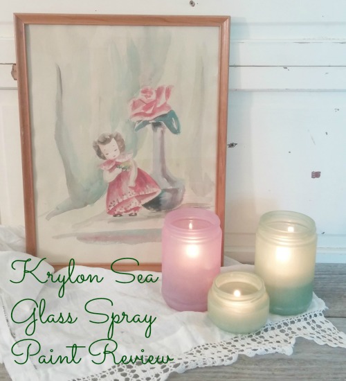 Krylon Sea Glass Spray Paint Review Little Vintage Cottage